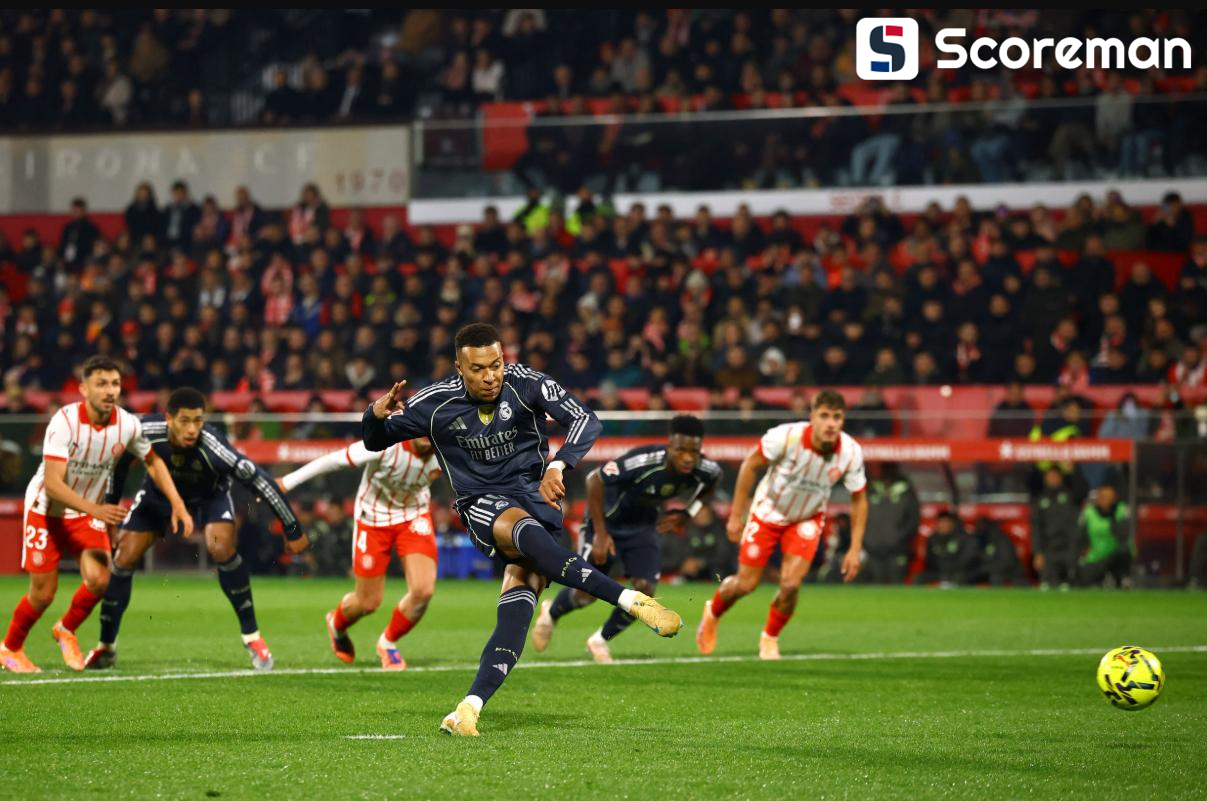 레알 마드리드, '강등권' 지로나와 1-1 무… 리그 3경기 연속 무승부, 리그 선두 탈환 실패